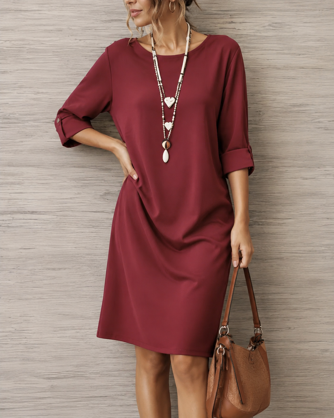 Odette | Vestido midi que disimula el abdomen