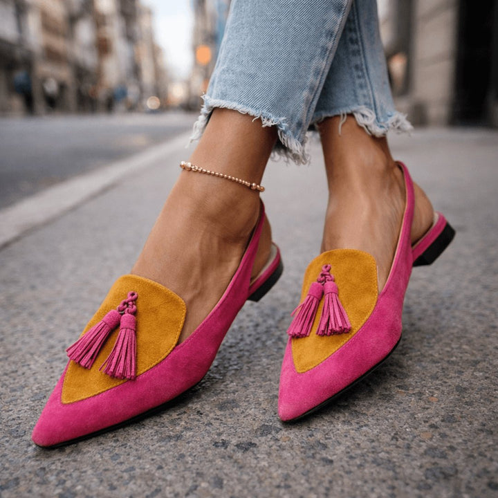 Jovita | Sandalias con tiras y borlas