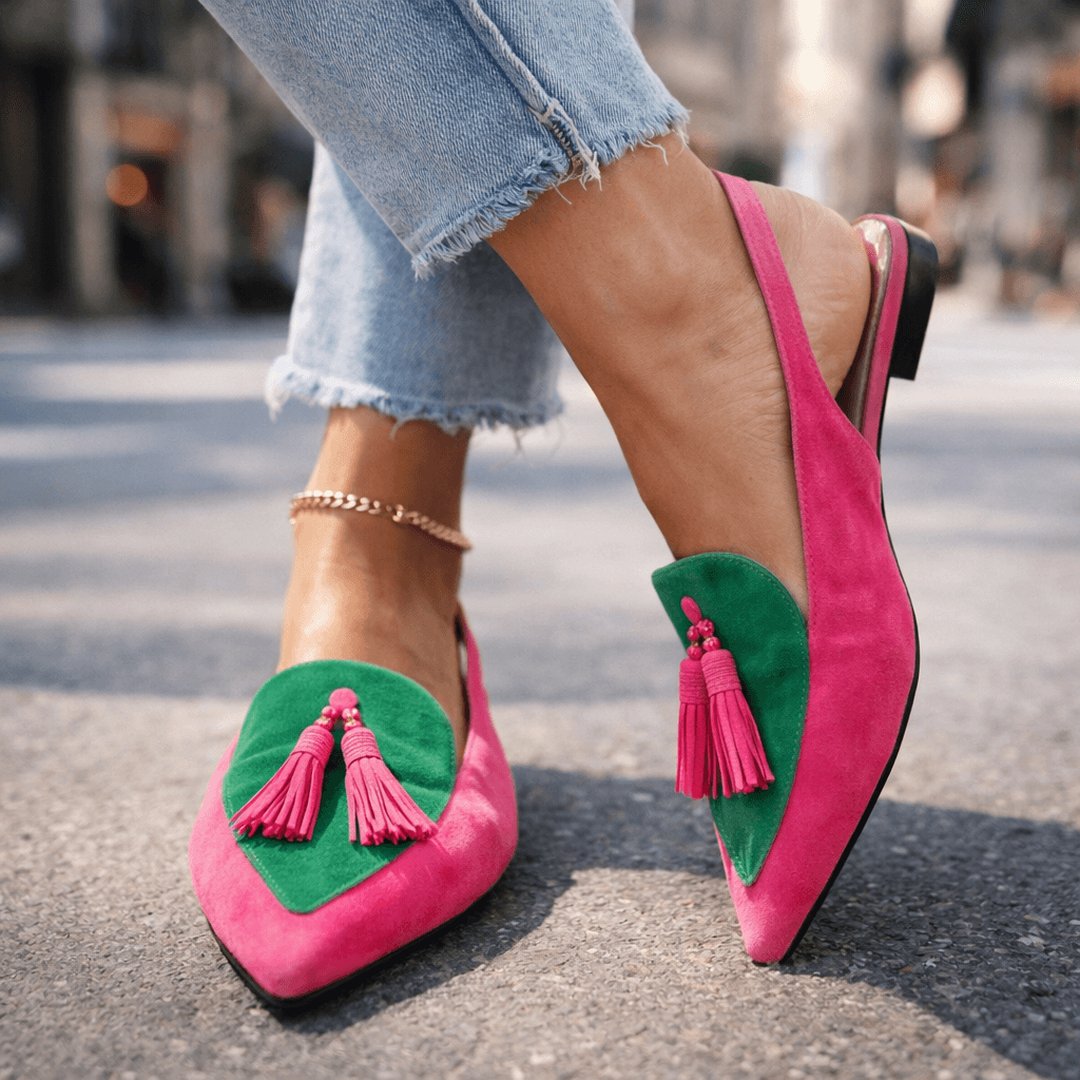 Jovita | Sandalias con tiras y borlas