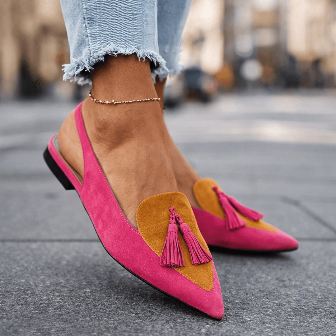 Jovita | Sandalias con tiras y borlas