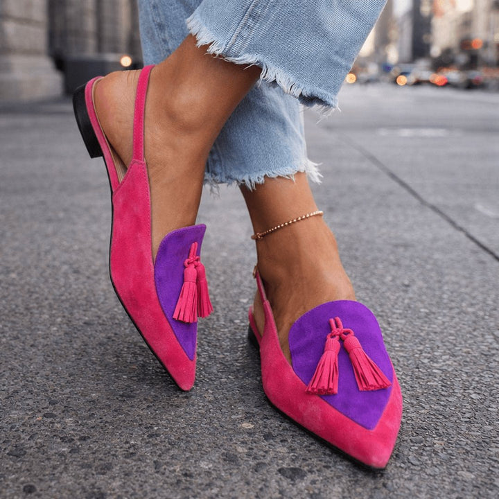 Jovita | Sandalias con tiras y borlas