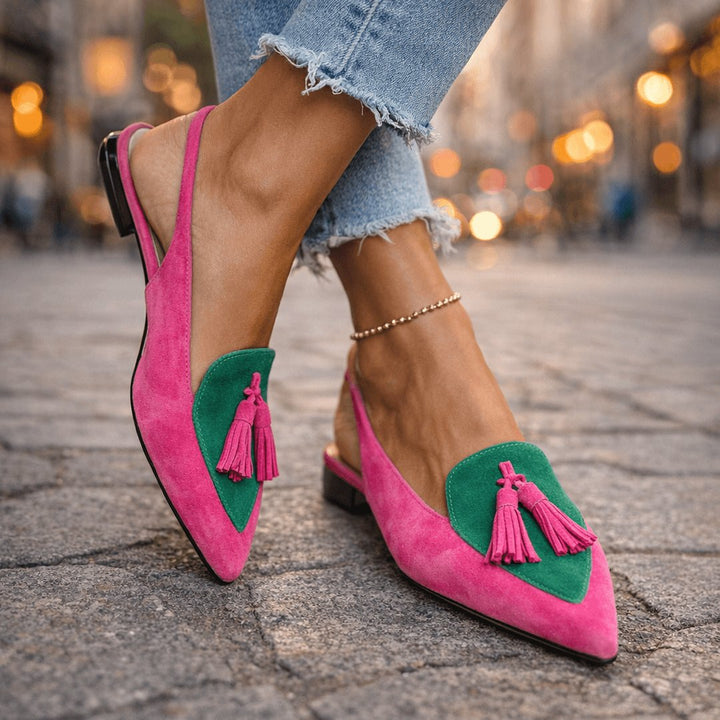 Jovita | Sandalias con tiras y borlas