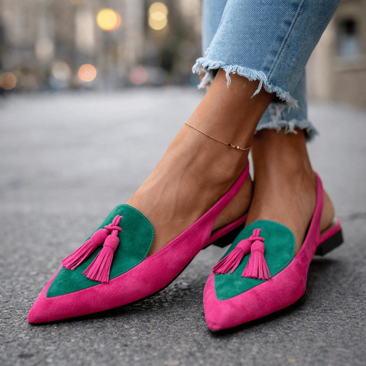 Jovita | Sandalias con tiras y borlas