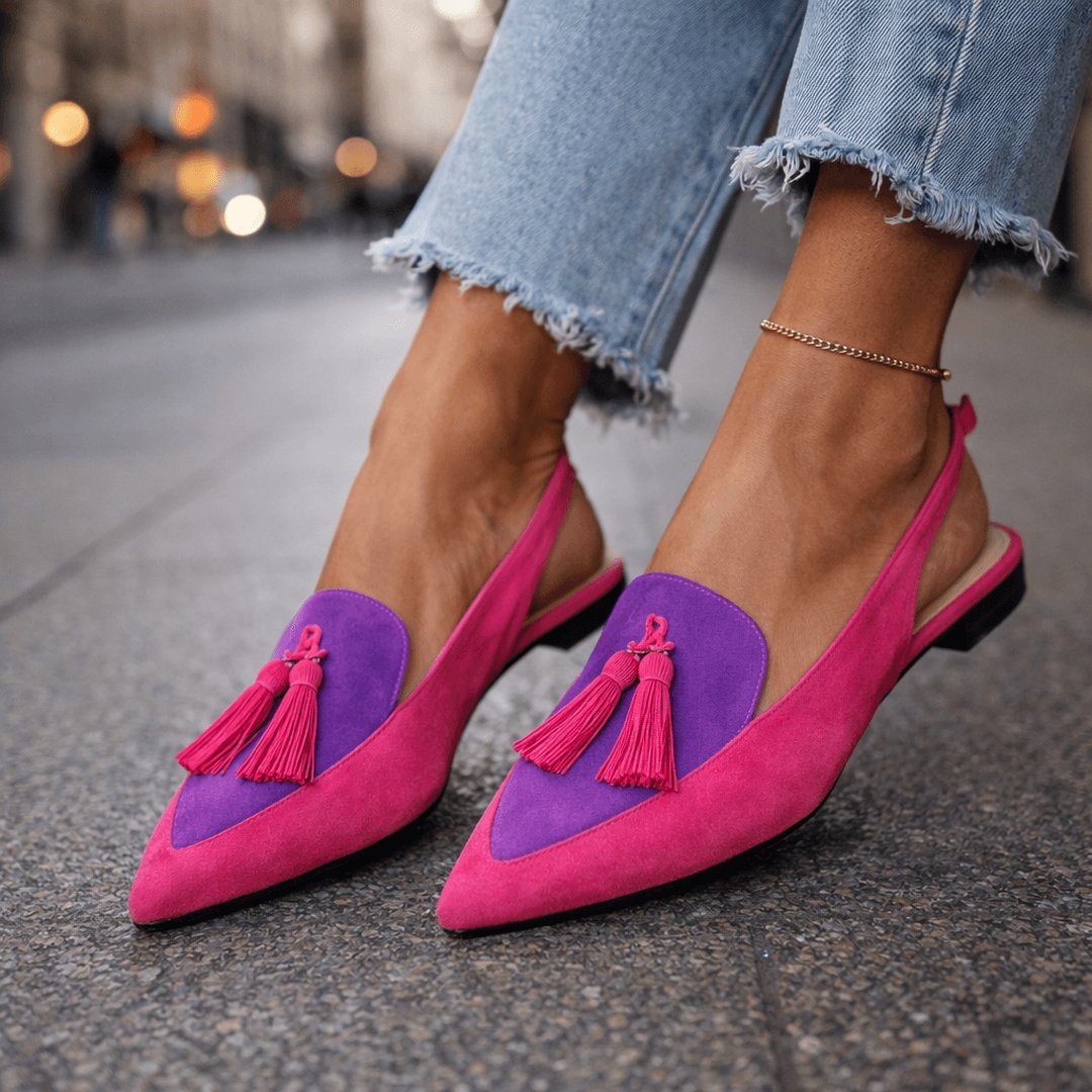 Jovita | Sandalias con tiras y borlas