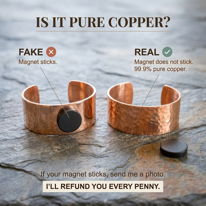 Pulsera de Cobre Dorado