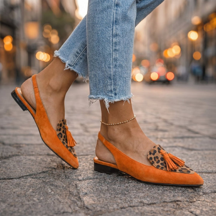 Jovita | Sandalias con tiras y borlas
