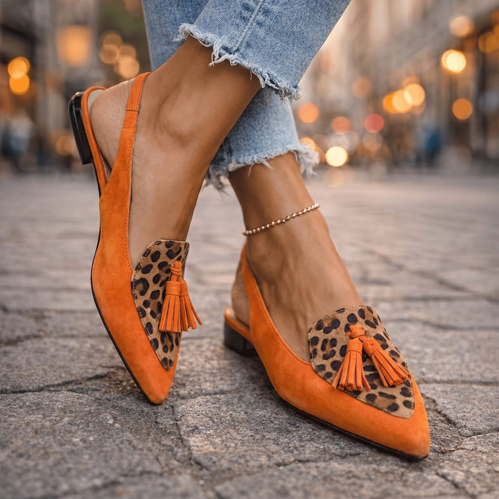 Jovita | Sandalias con tiras y borlas