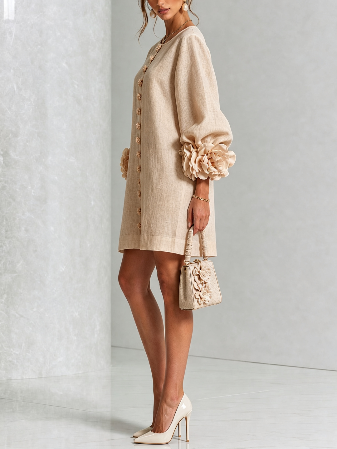 Rosalia | Vestido mini abotonado