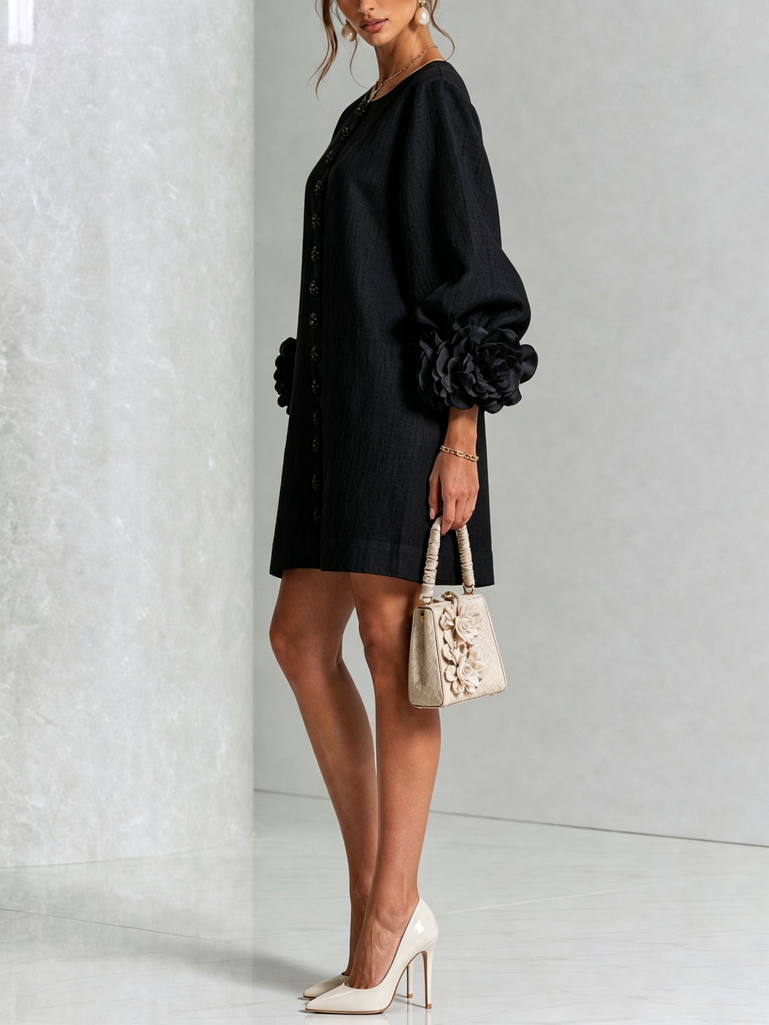 Rosalia | Vestido mini abotonado