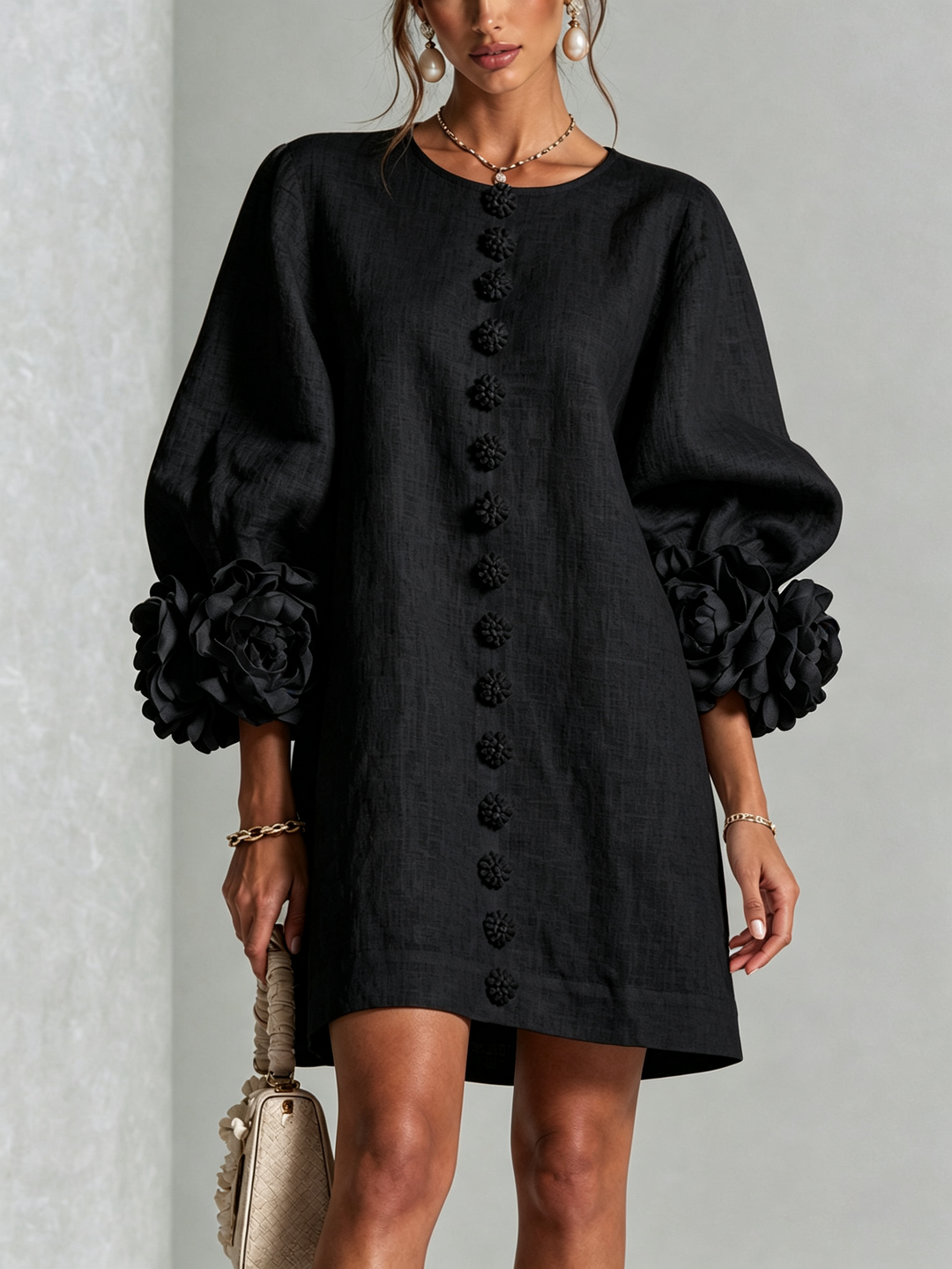 Rosalia | Vestido mini abotonado