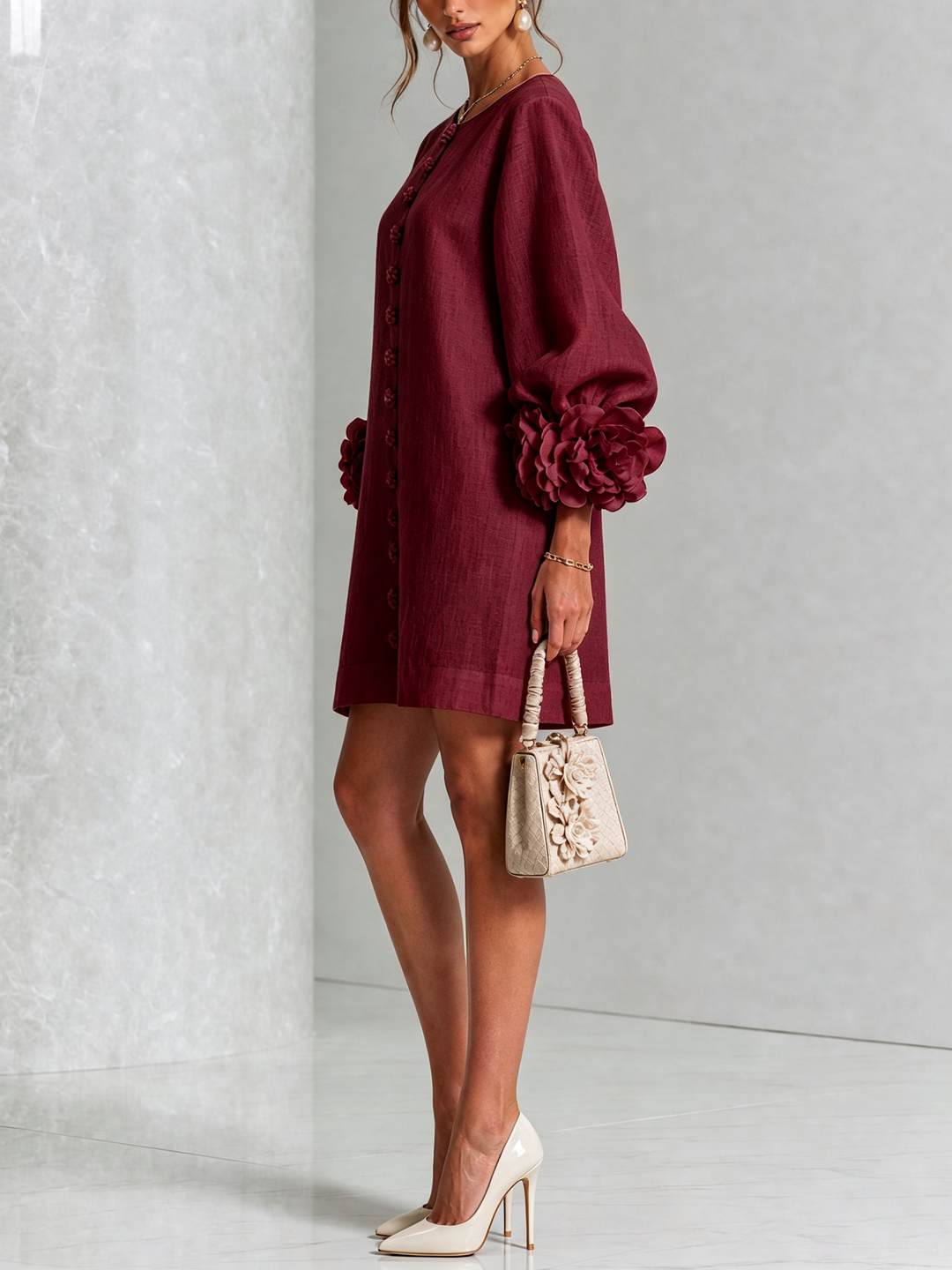 Rosalia | Vestido mini abotonado