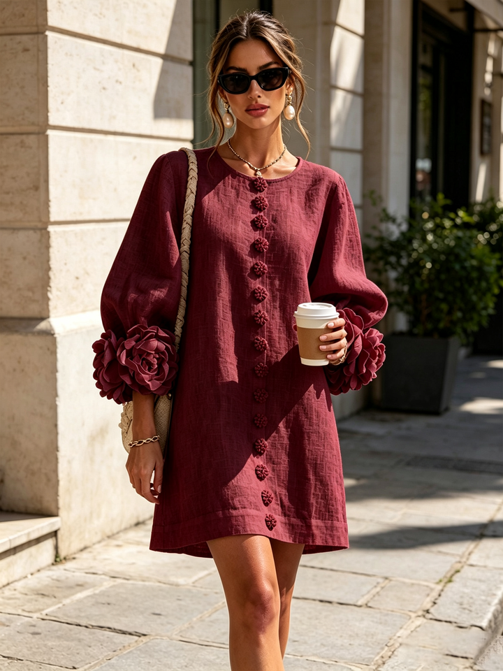 Rosalia | Vestido mini abotonado