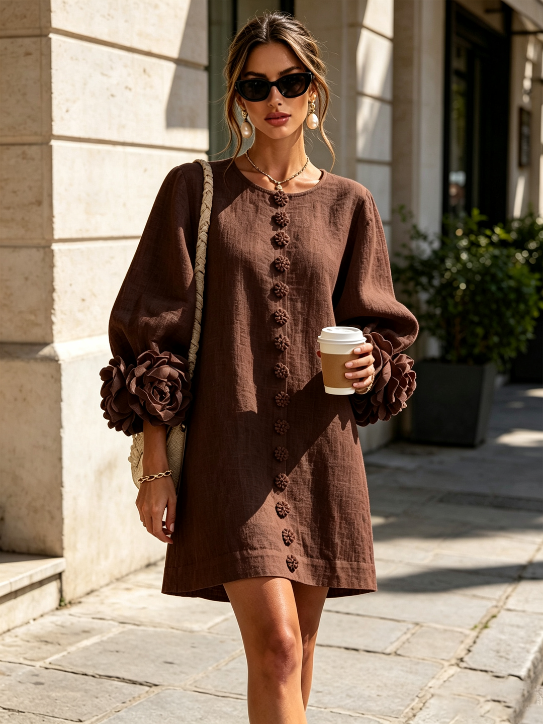 Rosalia | Vestido mini abotonado