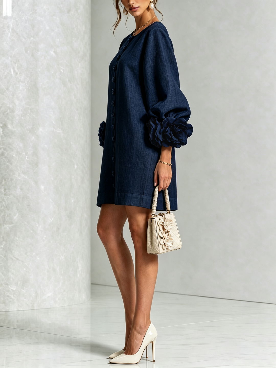 Rosalia | Vestido mini abotonado