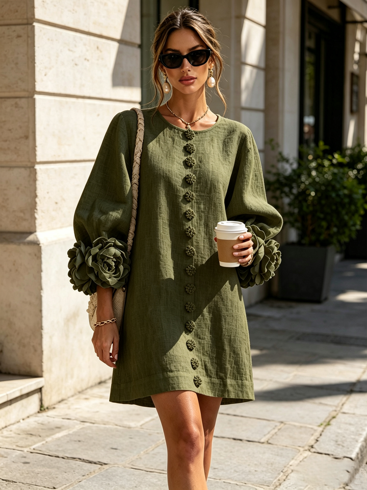 Rosalia | Vestido mini abotonado