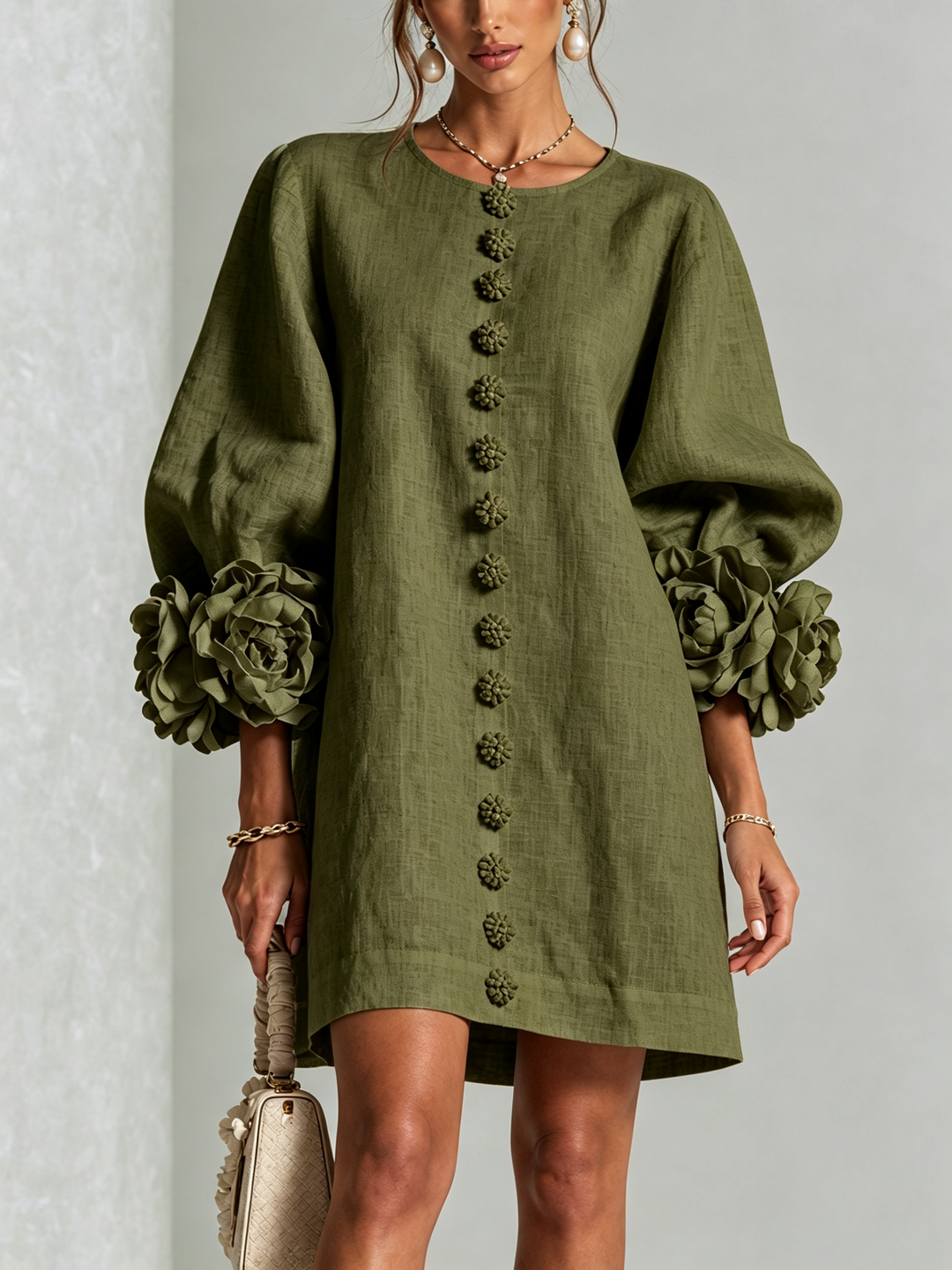Rosalia | Vestido mini abotonado