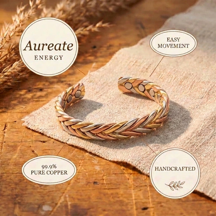 Pulsera de Cobre Dorado